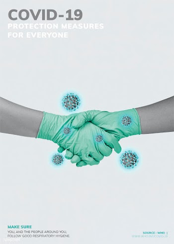 COVID-19 protection measures for everyone poster source WHO vector | Free  vector - 2302694