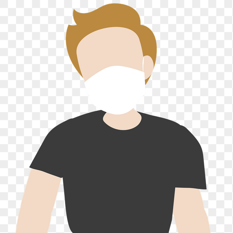 Covid-19 protection png sticker, man | Free PNG Illustration - rawpixel