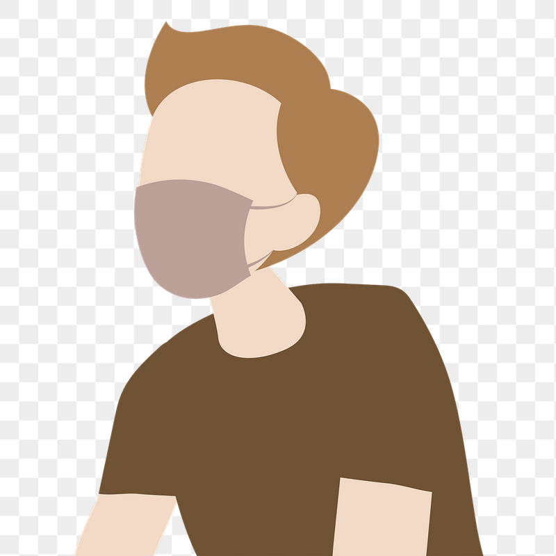 Covid-19 protection png sticker, man | Free PNG Illustration - rawpixel