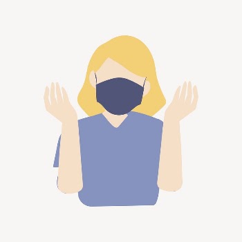 Covid-19 protection, woman in mask | Free Vector Illustration - rawpixel