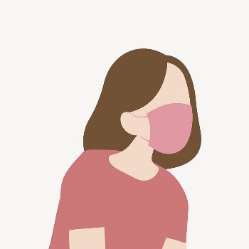 Covid-19 protection, woman in mask | Free Vector Illustration - rawpixel