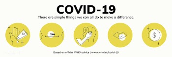 Covid-19 simple ways to make a difference template vector  | Free  vector - 2302036