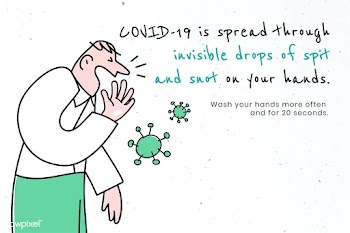 Covid-19 spreads through invisible droplets. This image is part our co.. | Free  illustration - 2332049