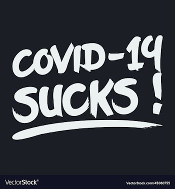 covid-19 sucks typography quote