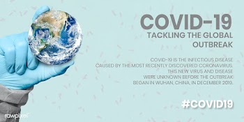 COVID-19 tackling the global outbreak template source WHO vector | Free  vector - 2302390