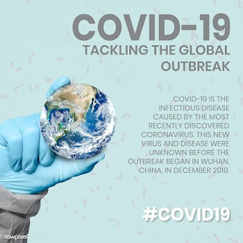 COVID-19 tackling the global outbreak template source WHO vector | Free  vector - 2302391