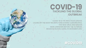 COVID-19 tackling the global outbreak template source WHO vector | Free  vector - 2302410