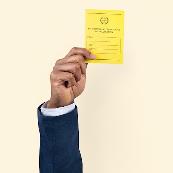 Covid-19 vaccine certificate held by a… | Free stock photo | High Resolution image
