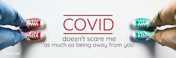 COVID doesn't scare me as much as being away from you banner | Free  photo - 2300306