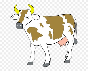 Cow 7 Clip Art At Clker - Animals Clipart