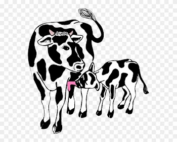 Cow And Calf Clip Art Vector Clipart Cliparts For You - Cow And Calf Cartoon