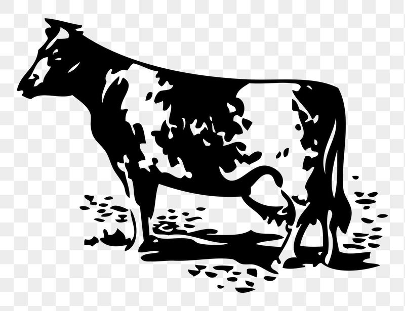 Cow, farm animal png sticker, | Free PNG - rawpixel