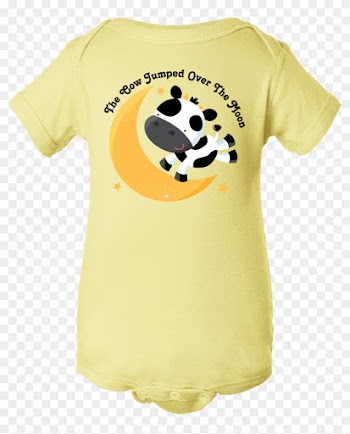 Cow Jumped Over The Moon Infant Creeper Banana $14 - Gender Neutral Baby Clothes
