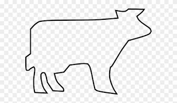 Cow Outline Clipart