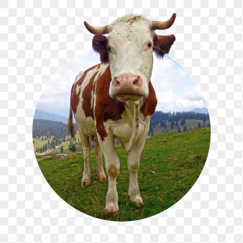 Cow png sticker, cattle animal | Free PNG - rawpixel