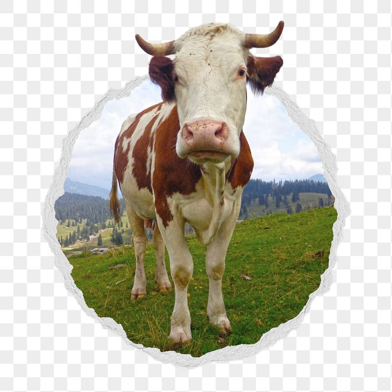 Cow png sticker, cattle animal | Free PNG - rawpixel