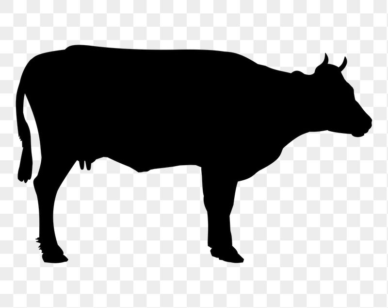 Cow silhouette png sticker, transparent | Free PNG - rawpixel
