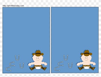 Cowboy Baby Shower Invitations Clipart - Baby Shower