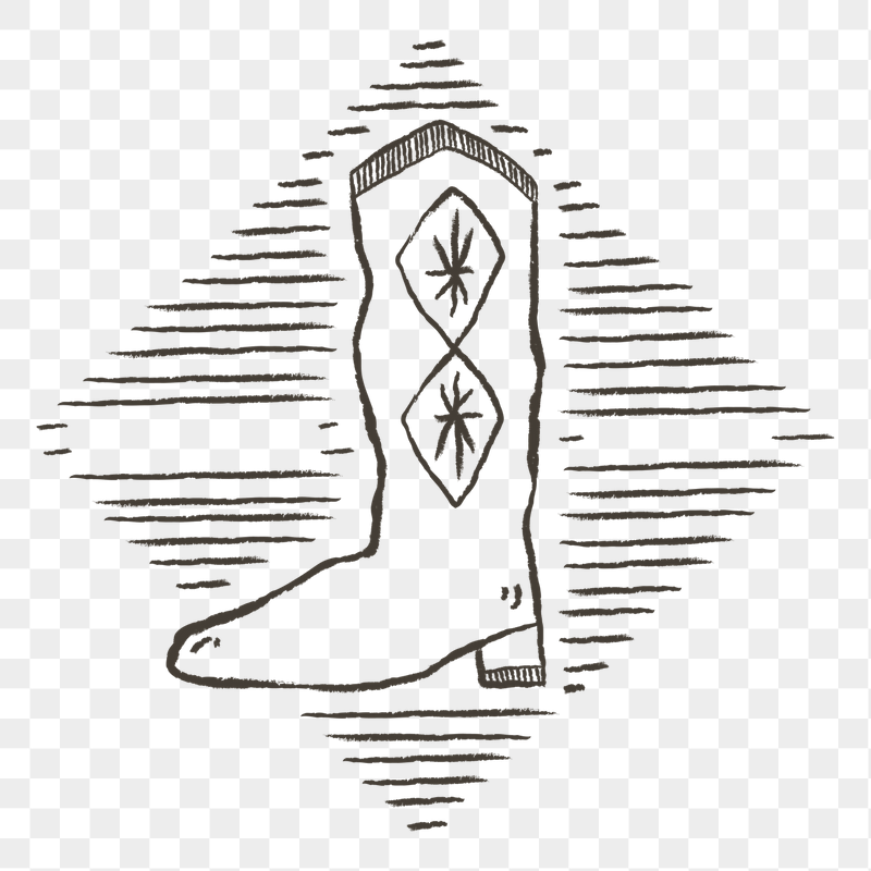 Cowboy boot png sticker, transparent | Free PNG - rawpixel