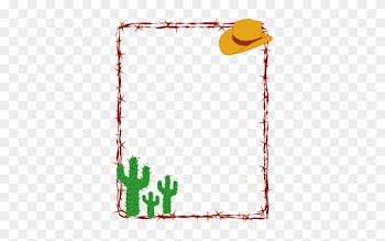 Cowboy Clip Art Border Frame - Cinco De Mayo Border