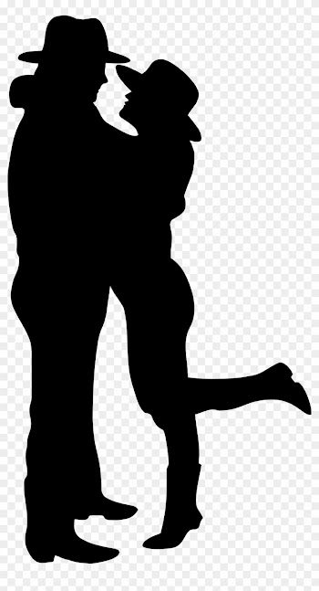 Cowboy Clipart Silhouette - Cowboy And Cowgirl Silhouette