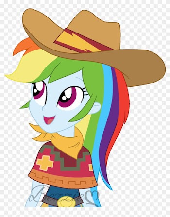 Cowboy Hat Clipart Cowboy Belt - Equestria Girls Cowgirl Rainbow Dash