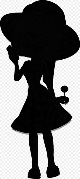 Cowboy hat Fedora Silhouette -  