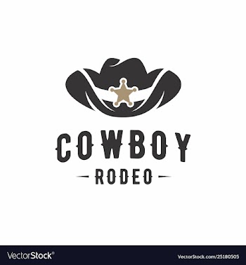Cowboy hat logo design inspiration vector image