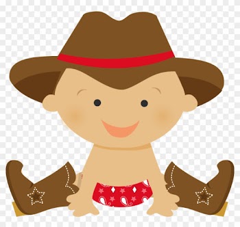Cowboy Infant Clip Art - Cowboy Baby Shower Clipart