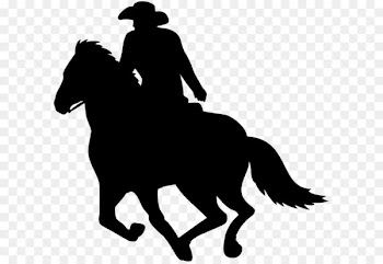 Cowboy Scalable Vector Graphics Silhouette - Cowboy Rider Silhouette PNG Clip Art 