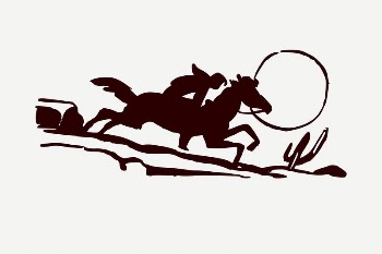 Cowboy silhouette clipart illustration psd. | Free PSD - rawpixel