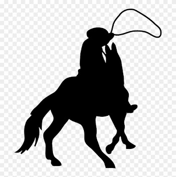 Cowboy Silhouette Png - Cowboy On Horse Silhouette Png