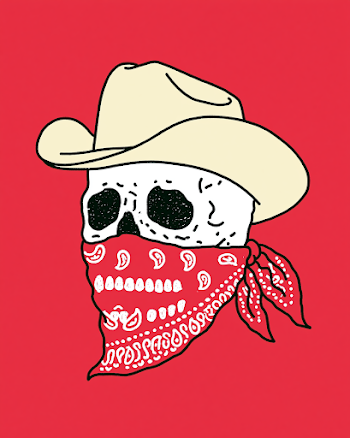 Cowboy Skull Logo with Bandana