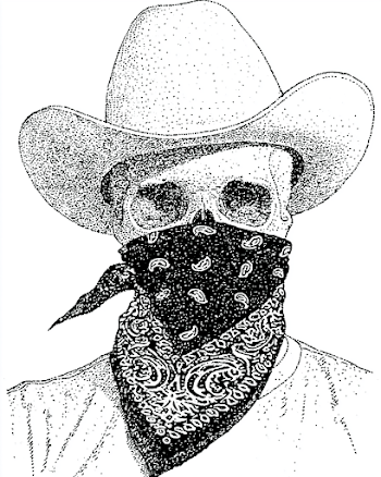 Cowboy Skull Logo with Bandana