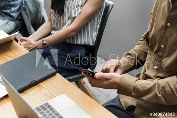 Coworkers in a business meeting