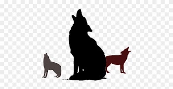 Coyote, The Trickster - Wolf Silhouette