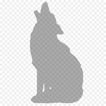 Coyote Wolf Animal Silhouettes Clip art - wolf 