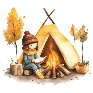 Cozy Glamper Campfire: A Whimsical Watercolor Adventure for Kids Cozy Glamper Campfire: A Whimsical Watercolor Adventure for Kids