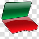 CP Christmas Object Dock, green and red folder illustration transparent background PNG clipart