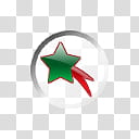 CP Christmas Object Dock, green star transparent background PNG clipart