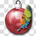 CP Christmas Object Dock, red and gray bauble transparent background PNG clipart