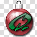 CP Christmas Object Dock, red and green bauble illustration transparent background PNG clipart