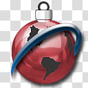 CP Christmas Object Dock, red bauble transparent background PNG clipart