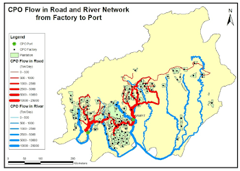 CPO flows on the road and river networks | Download Scientific Diagram