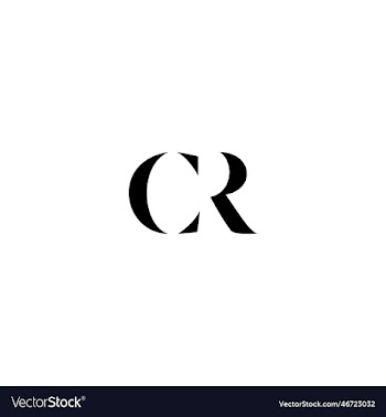 cr logo design template graphic branding