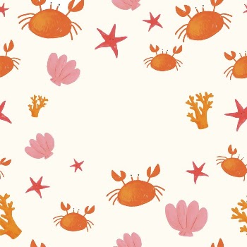 Crab frame, cute summer doodle | Free Vector - rawpixel