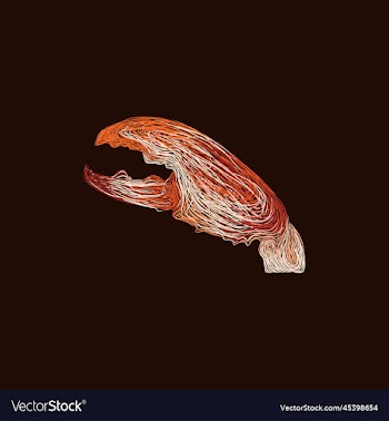crab hand artwork style design