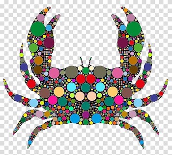 Crab Illustration, Colorful crab feet transparent background PNG clipart