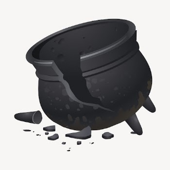 Cracked cauldron clipart, game icon | Free PSD - rawpixel