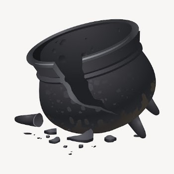 Cracked cauldron, game icon illustration. | Free Photo - rawpixel